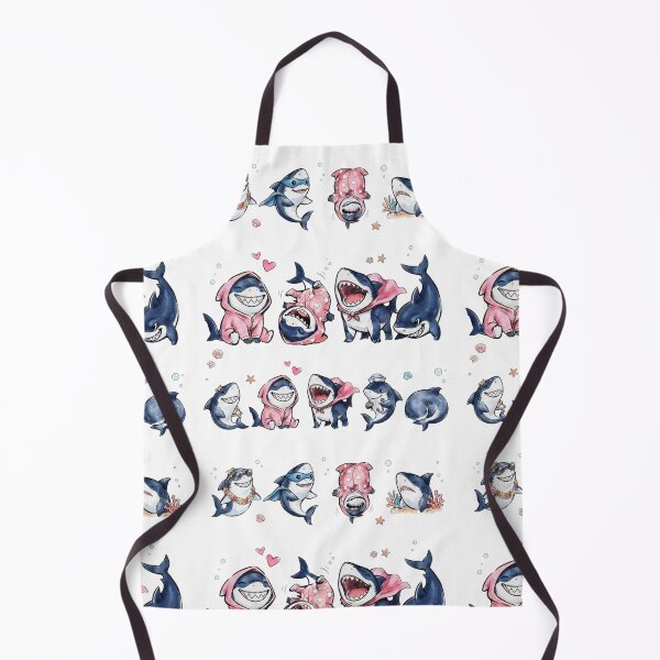 Item preview, Cute Kawaii Shark Collection | Adorable Baby Shark Watercolor Art designed and sold by yanderedev.