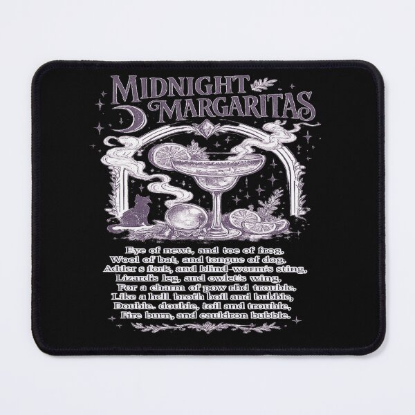 Item preview, Midnight Margaritas for Witchy Cocktail Lovers designed and sold by POD DYNASTY | Original Print On Demand T-Shirt Graphics.
