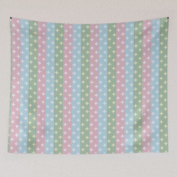Item preview, Pastel Star Stripe Pattern designed and sold by NNhu.