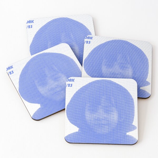 Item preview, Kodak 90/23 Blue Halftone Silhouette - Y2K Pop Art Portrai designed and sold by Kromatik.