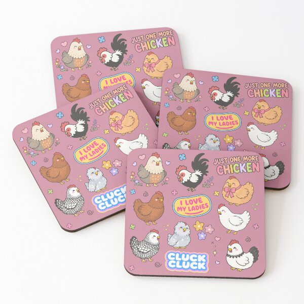 Item preview, Chicken Hen Cute Pastel Seamless Pattern designed and sold by HowToCanadian.