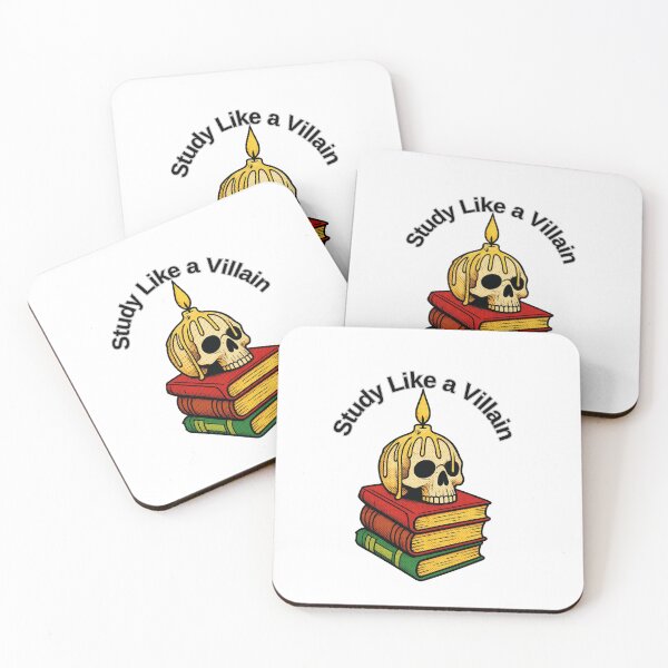 Item preview, Study Like a Villain Book Stack Gothic Skull Art designed and sold by Alexacarmen.