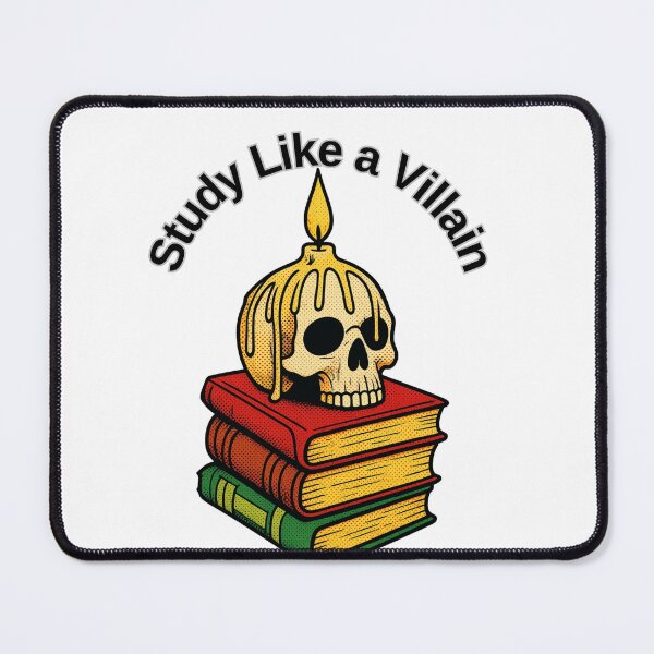Item preview, Study Like a Villain Book Stack Gothic Skull Art designed and sold by Alexacarmen.