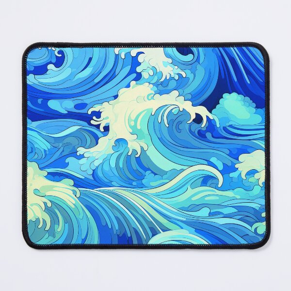 Item preview, Japanese Great Waves Blue Ocean And White Caps designed and sold by DEC02.