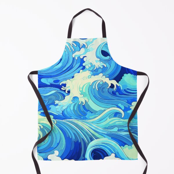 Item preview, Japanese Great Waves Blue Ocean And White Caps designed and sold by DEC02.