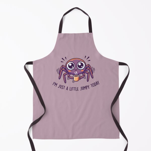 Item preview, Little Jumpy Coffee Spider Pun designed and sold by MarCinu Art.