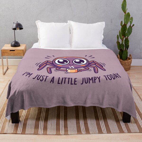 Item preview, Little Jumpy Coffee Spider Pun designed and sold by MarCinu Art.