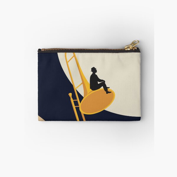 Item preview, Minimalist Trombone Dreamer | Mid-Century Modern Jazz Art | Abstract Musician Print | Bauhaus Brass Instrument Print designed and sold by Studio pod Burom.