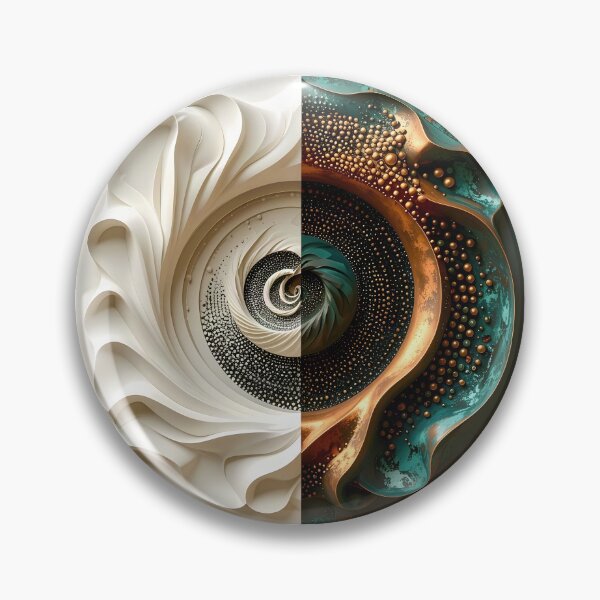 Item preview, Symmetrical Abstract Sculpture in Copper and White designed and sold by Vicky Brago-Mitchell®.