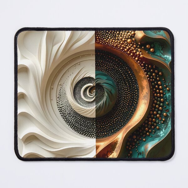Item preview, Symmetrical Abstract Sculpture in Copper and White designed and sold by Vicky Brago-Mitchell®.