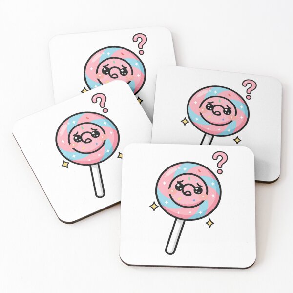Item preview, Cute Confused Kawaii Lollipop Cartoon | Adorable Lollipop Sticker & Gift Design designed and sold by Rood-Art-Studio.