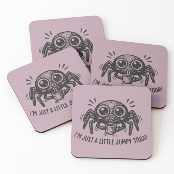 Item preview, Little Jumpy Today Coffee Spider designed and sold by MarCinu Art.