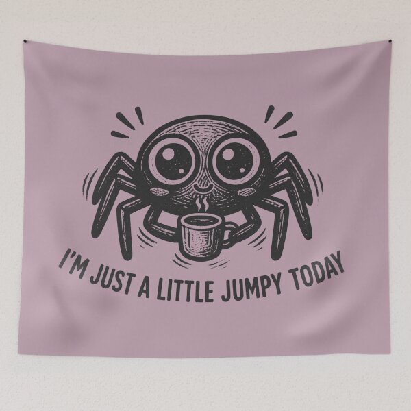 Item preview, Little Jumpy Today Coffee Spider designed and sold by MarCinu Art.