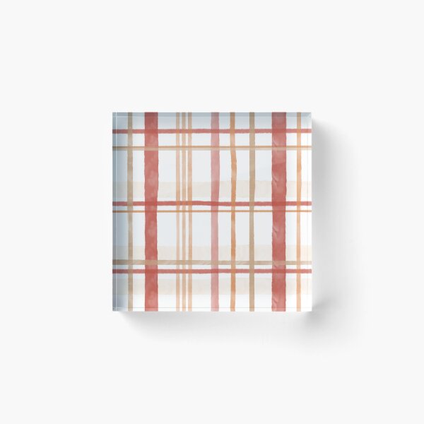 Item preview, red plaid soft watercolor repeat designed and sold by Meg M Studio.