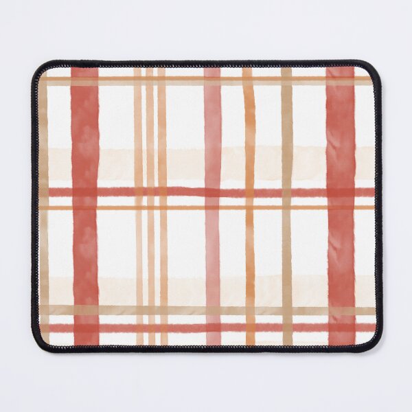 Item preview, red plaid soft watercolor repeat designed and sold by Meg M Studio.