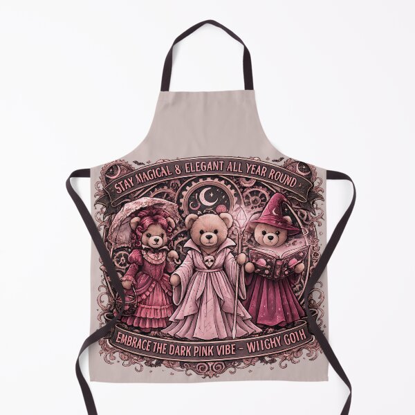 Item preview, Stay Magical & Elegant Dark Pink Goth Witches Bears Design designed and sold by Sanae2001.