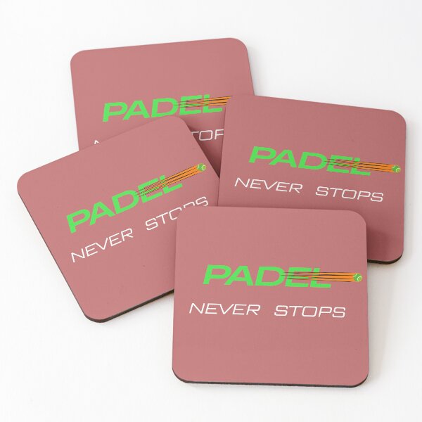 Item preview, Padel Never Stops for Padel Sports Players designed and sold by MalwasBasket.