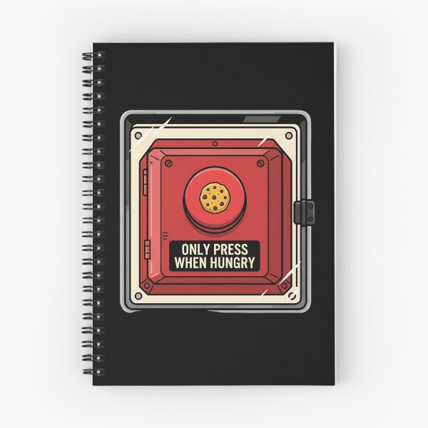 Item preview, Only Press When Hungry Funny Cookie  designed and sold by Zazz Lee.