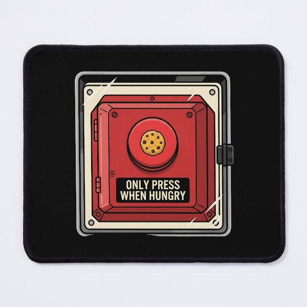 Item preview, Only Press When Hungry Funny Cookie  designed and sold by Zazz Lee.