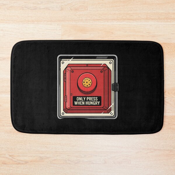 Item preview, Only Press When Hungry Funny Cookie  designed and sold by Zazz Lee.