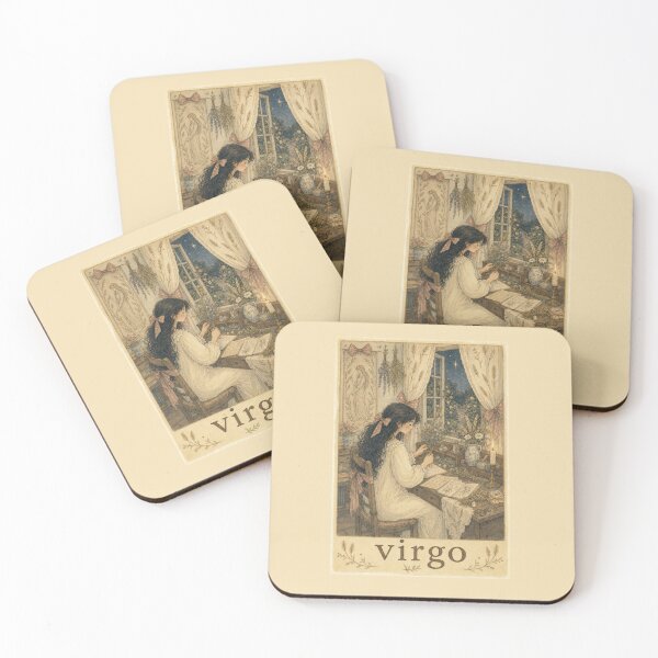 Item preview, Vintage Virgo Zodiac Girl with Herbs – Botanical Cottagecore Astrology designed and sold by vitriolicapprel.