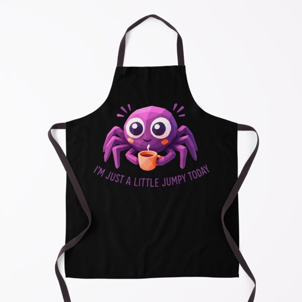 Item preview, Funny Jumpy Coffee Spider Pun designed and sold by MarCinu Art.