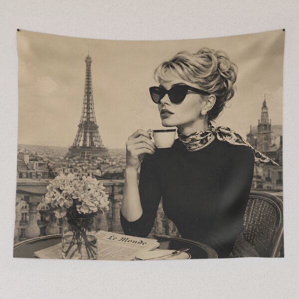 Item preview, Vintage Paris Café – French Retro Art designed and sold by Nima Designs .