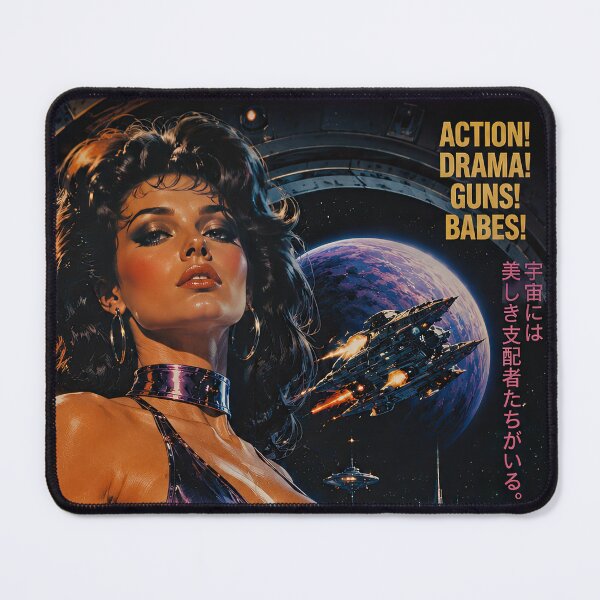 Item preview, Buxom Space Vixens Retro Sci-Fi Art designed and sold by obstinator.