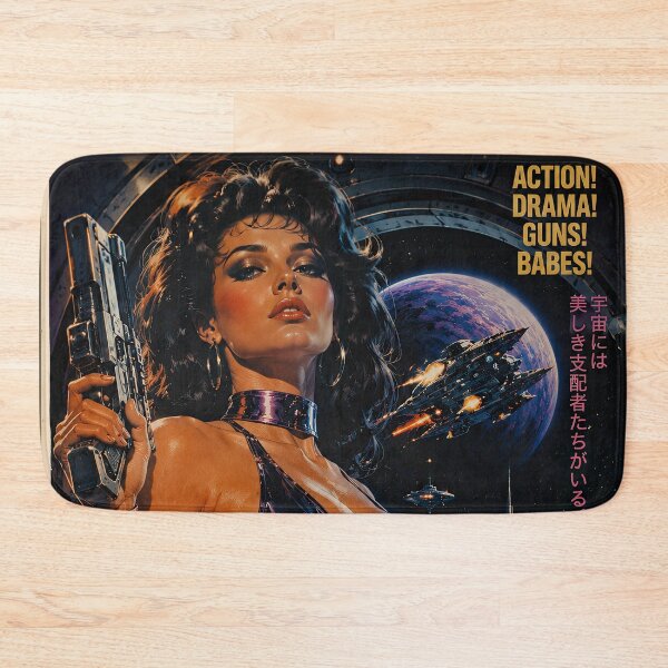 Item preview, Buxom Space Vixens Retro Sci-Fi Art designed and sold by obstinator.