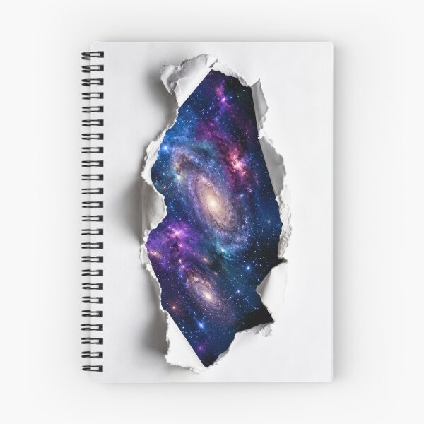 Item preview, Galaxy Torn Paper Illusion Sticker | Cosmic Rip Texture designed and sold by GSizzle1.