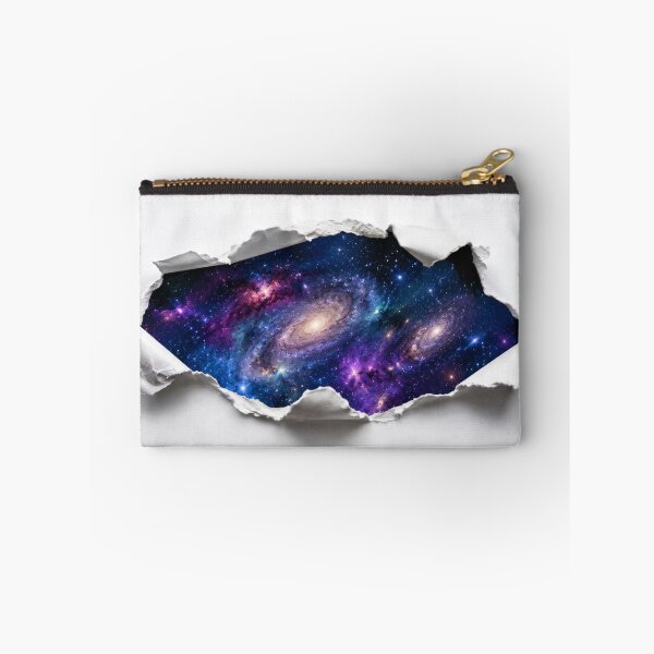 Item preview, Galaxy Torn Paper Illusion Sticker | Cosmic Rip Texture designed and sold by GSizzle1.