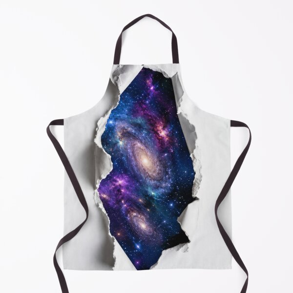 Item preview, Galaxy Torn Paper Illusion Sticker | Cosmic Rip Texture designed and sold by GSizzle1.