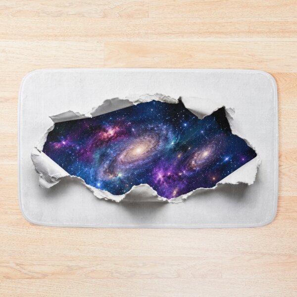 Item preview, Galaxy Torn Paper Illusion Sticker | Cosmic Rip Texture designed and sold by GSizzle1.