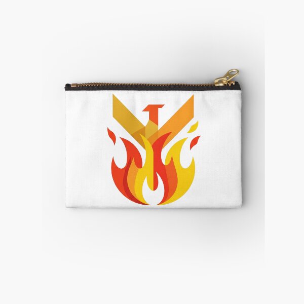 Item preview, Geometric Fire Monogram - Minimalist Flame Optical Illusion designed and sold by Dzblack.