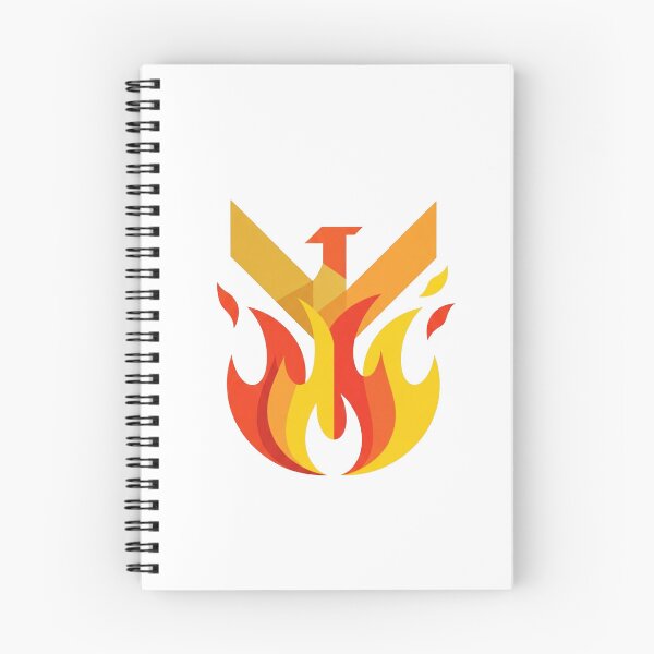 Item preview, Geometric Fire Monogram - Minimalist Flame Optical Illusion designed and sold by Dzblack.