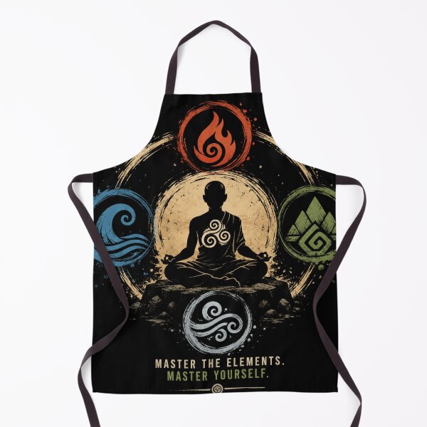 Item preview, Avatar Airbender Master the Elements Master Yourself | Four Elements Meditation Vintage T-Shirt designed and sold by LatestDesign95.