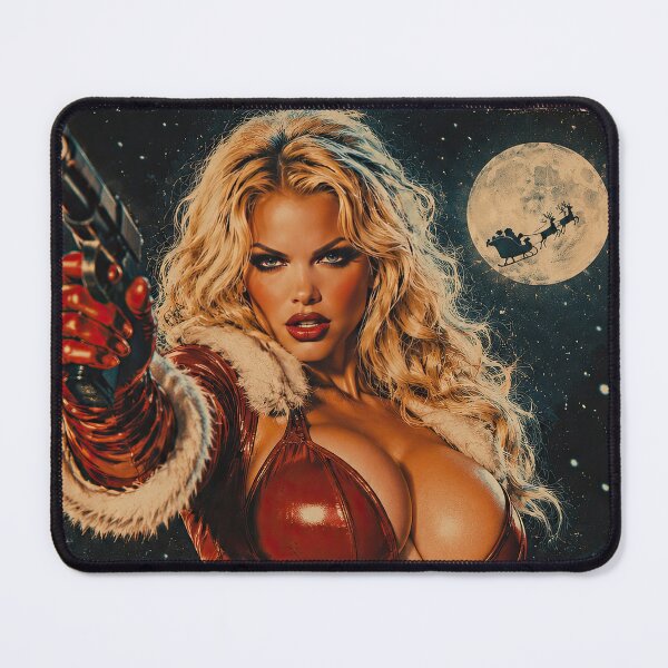 Item preview, North Pole Justice Sleigh Retro Christmas Horror Art designed and sold by obstinator.