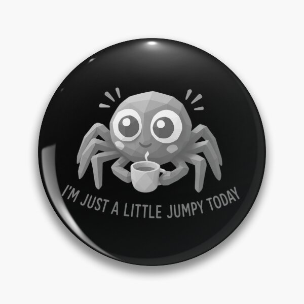Item preview, Gray Geometric Jumpy Coffee Spider designed and sold by MarCinu Art.