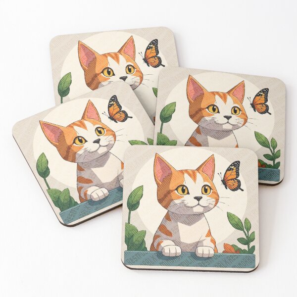 Item preview, Garden Kitten & Butterfly Design designed and sold by RestfulMindRBLX.