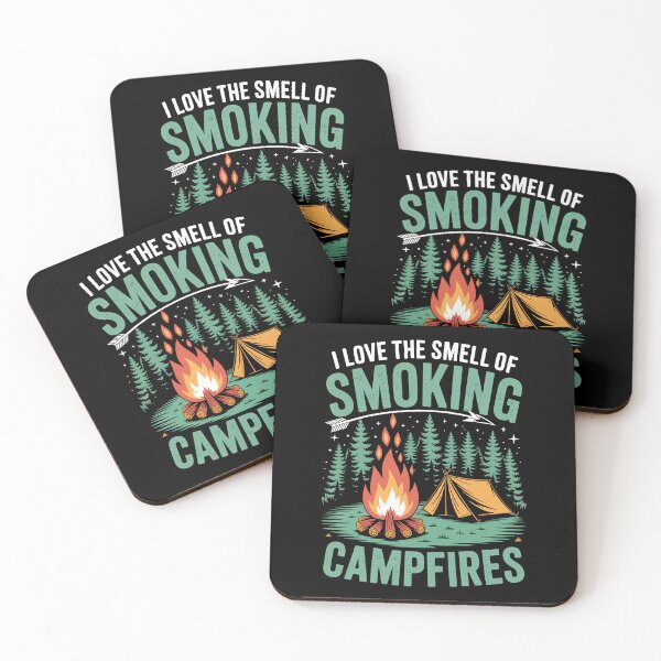 Item preview, I LOVE THE SMELL OF SMOKING CAMPFIRES designed and sold by jkrphoto.