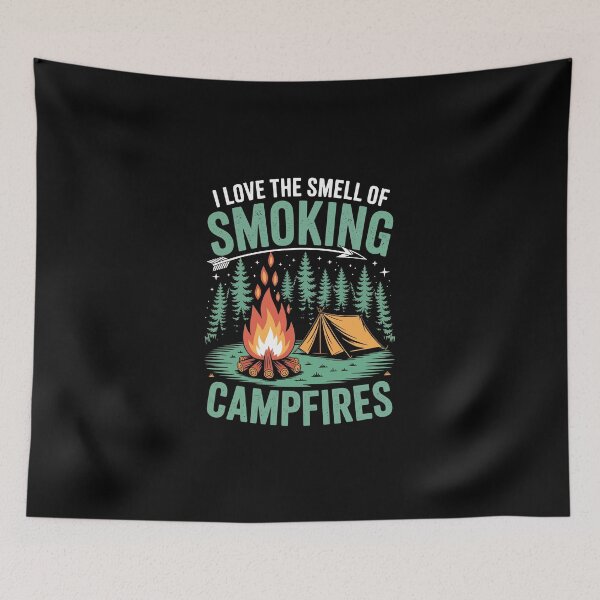 Item preview, I LOVE THE SMELL OF SMOKING CAMPFIRES designed and sold by jkrphoto.