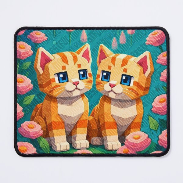 Item preview, Tabby Twins in the Roses Design designed and sold by RestfulMindRBLX.
