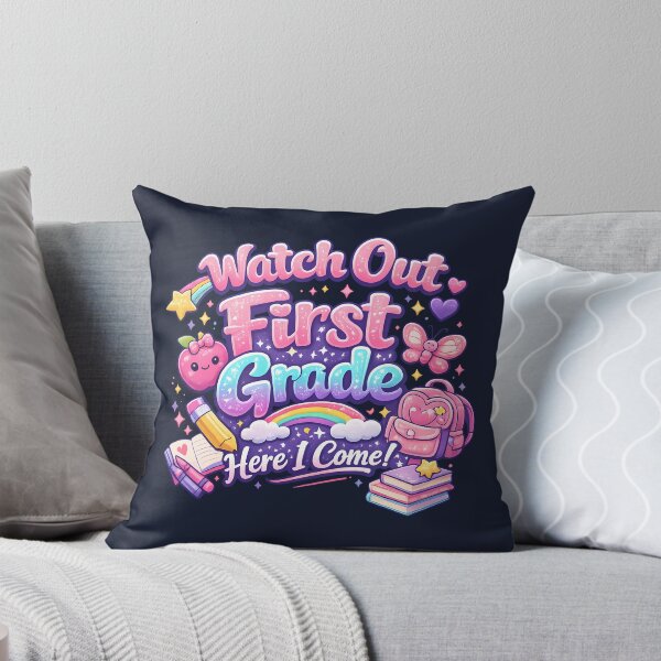 Item preview, Watch Out First Grade Here I Come – Kawaii Pastel Girls Back to School Gift  designed and sold by Artycom.
