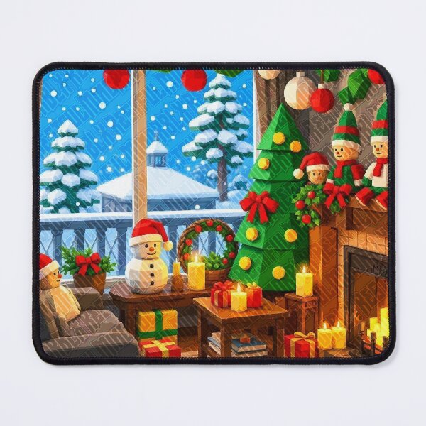 Item preview, Snowy Christmas Living Room Design designed and sold by RestfulMindRBLX.