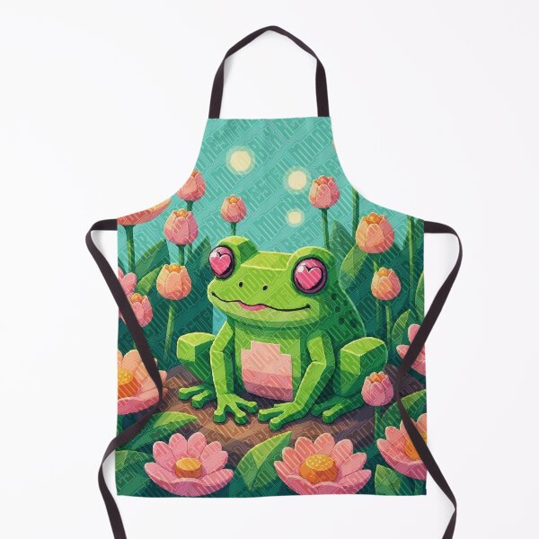 Item preview, Smitten Frog in Tulip Garden Design designed and sold by RestfulMindRBLX.