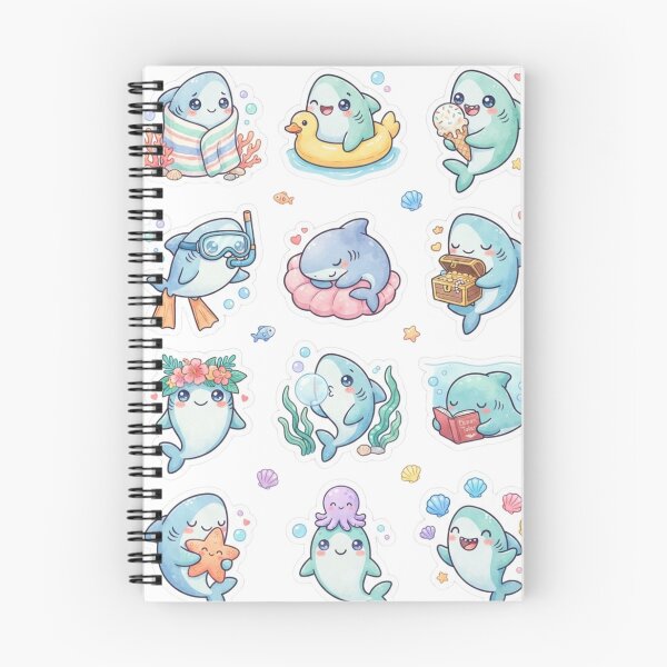 Item preview, Adorable Baby Shark Watercolor Art designed and sold by yanderedev.
