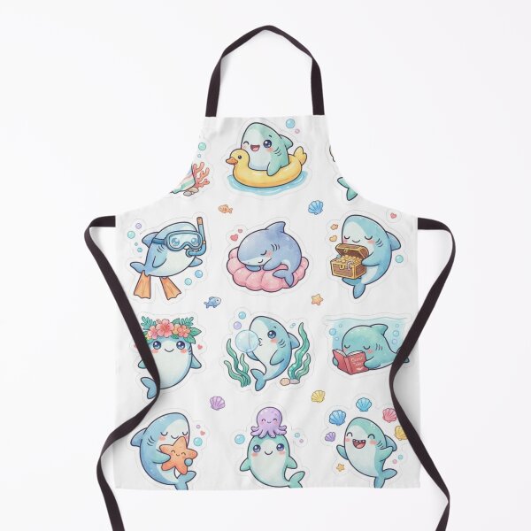 Item preview, Adorable Baby Shark Watercolor Art designed and sold by yanderedev.