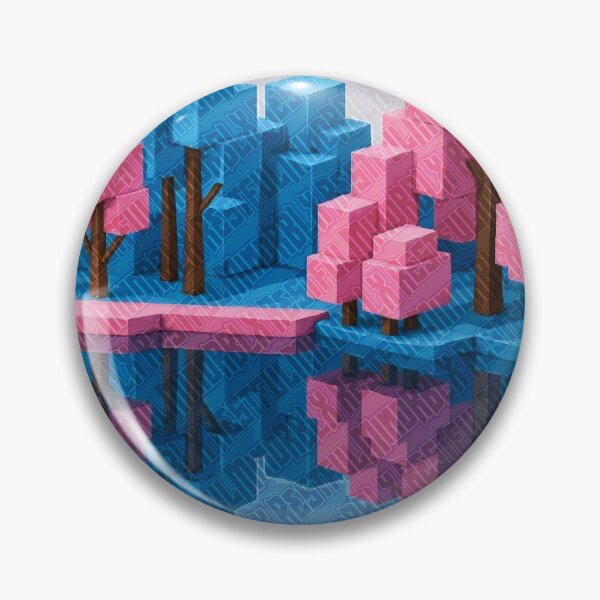 Item preview, Voxel Sakura Waterscape Design designed and sold by RestfulMindRBLX.