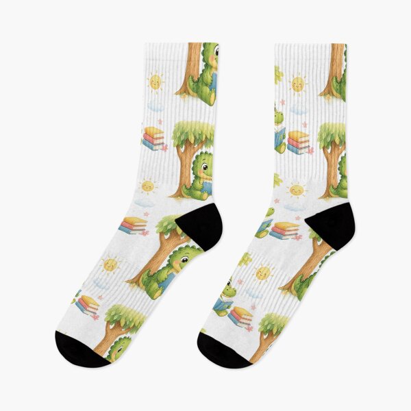 Item preview, Cute Crocodile Reading Under Tree designed and sold by ToonyTeez.