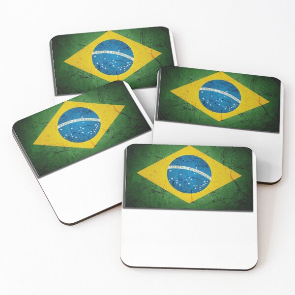 Item preview, Vintage Brazilian Flag | Distressed Grunge Brazil designed and sold by Fei Long Design Hub.